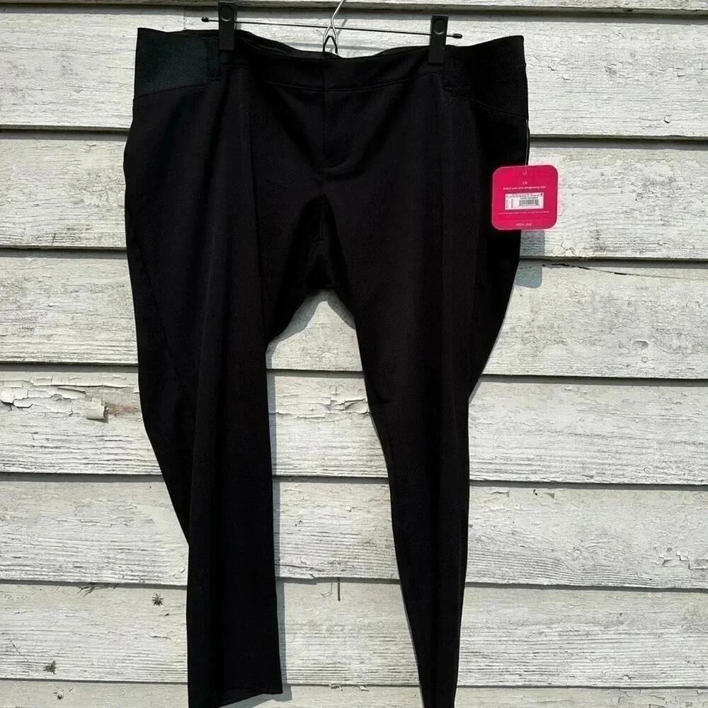 Isabel Maternity Maternity Black pants, elastic behind pockets all way around 16 - Picture 1 of 7
